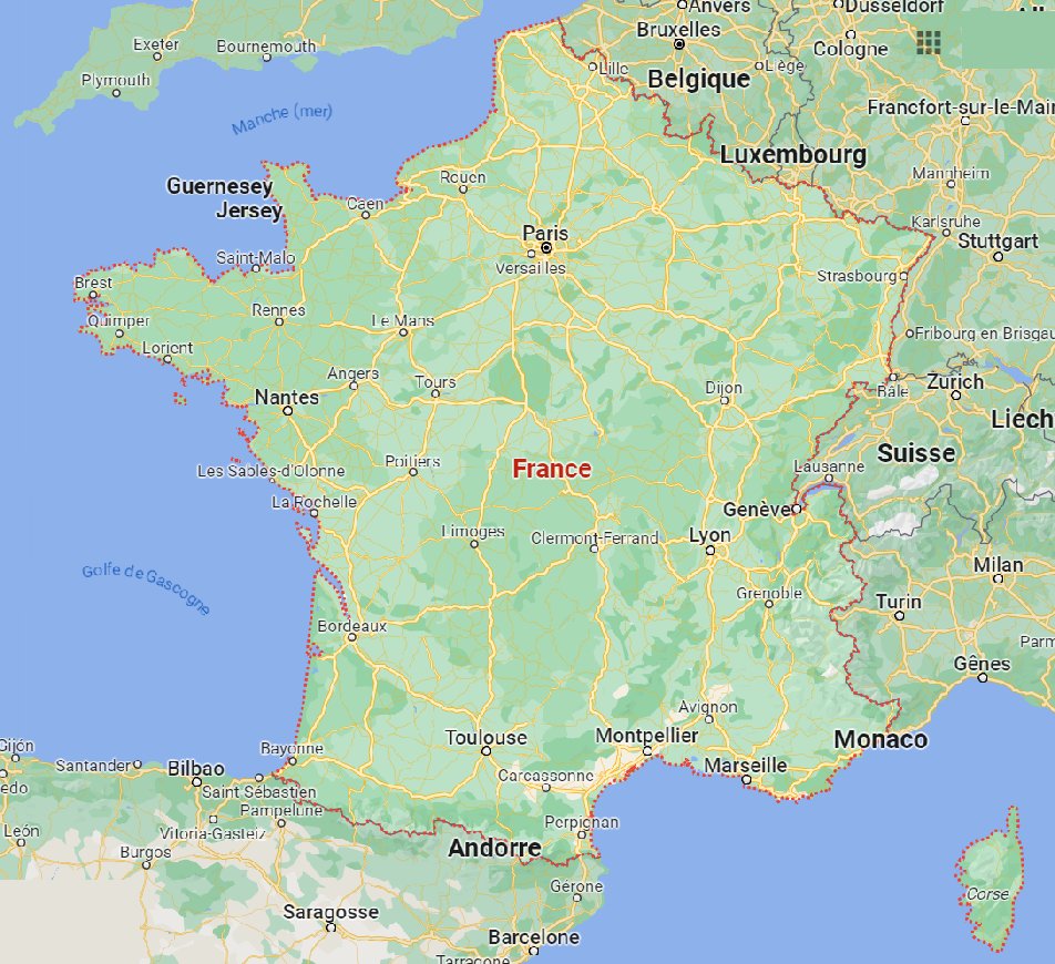 carte de France et ses rgions