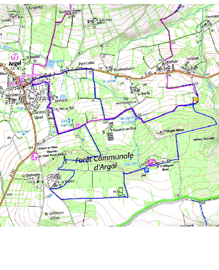 accs  la trace GPS de la randonne