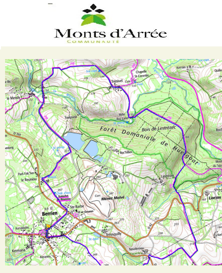 accs  la trace GPS de la randonne