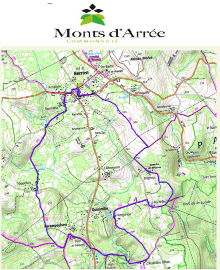 accs  la trace GPS de la randonne