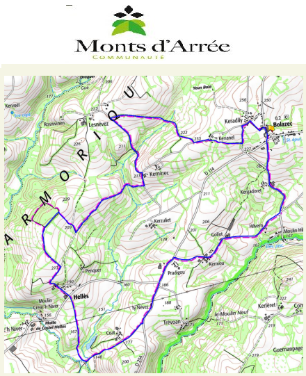 accs  la trace GPS de la randonne