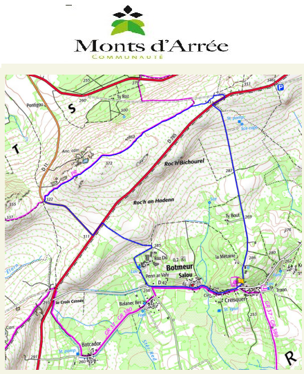 accs  la trace GPS de la randonne