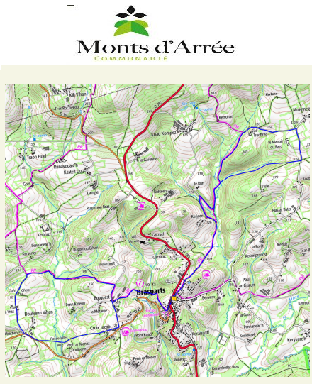 accs  la trace GPS de la randonne