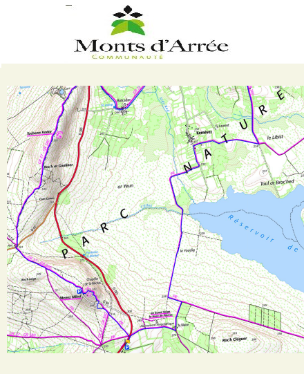 accs  la trace GPS de la randonne