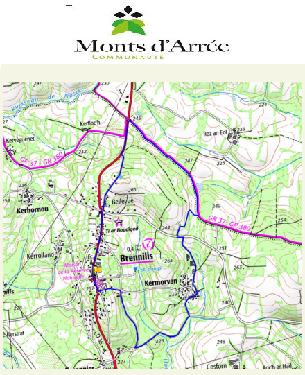 accs  la trace GPS de la randonne