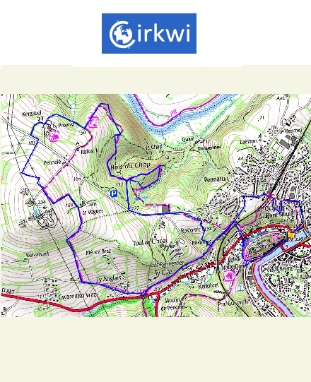 accs  la trace GPS de la randonne