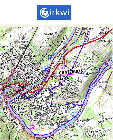 accs  la trace GPS de la randonne