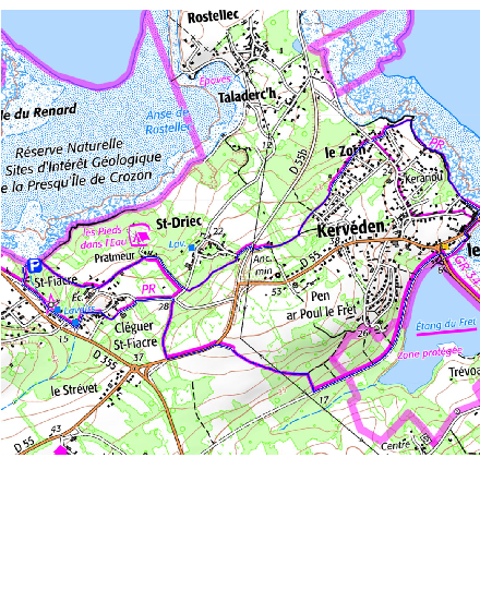 accs  la trace GPS de la randonne