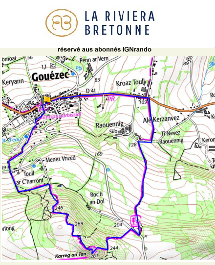 accs  la trace GPS de la randonne