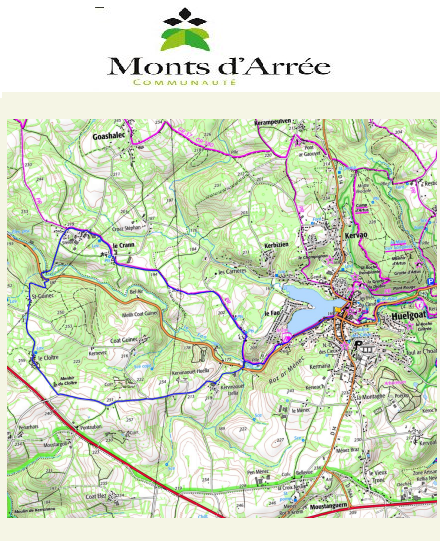 accs  la trace GPS de la randonne