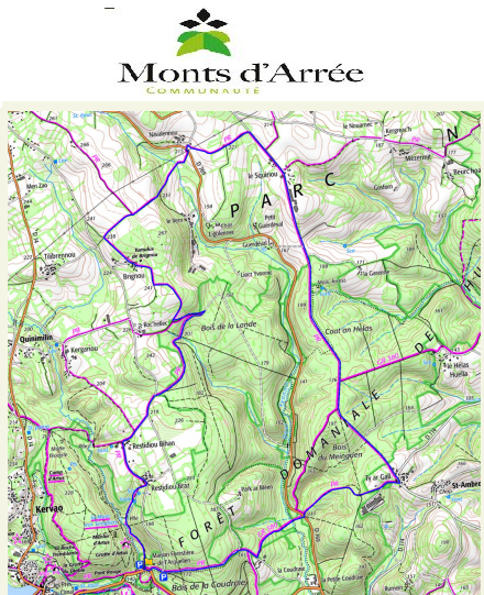 accs  la trace GPS de la randonne