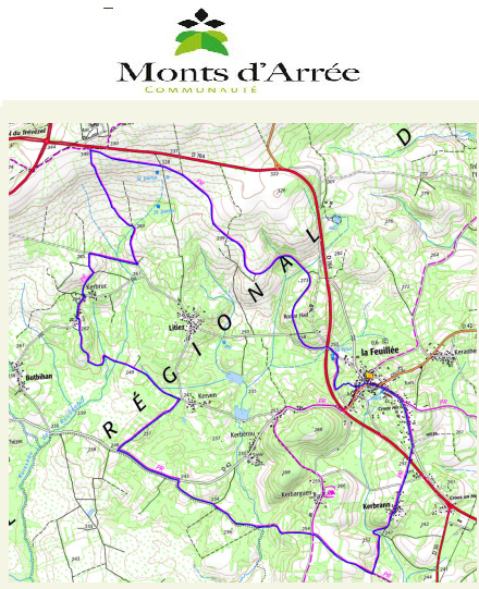 accs  la trace GPS de la randonne