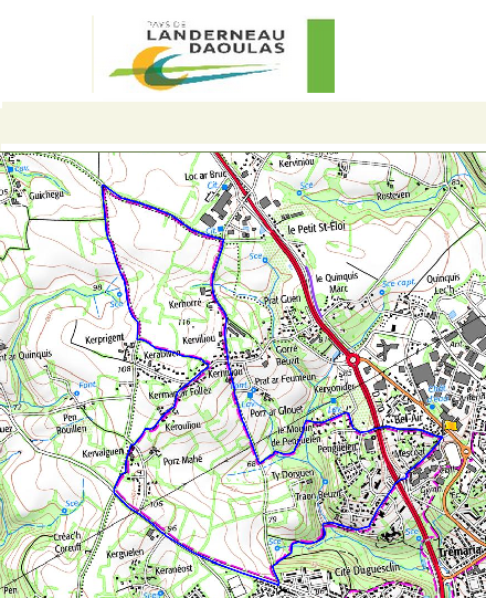 accs  la trace GPS de la randonne