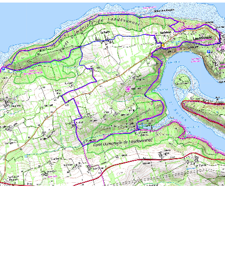 accs  la trace GPS de la randonne