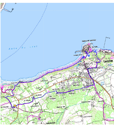 accs  la trace GPS de la randonne