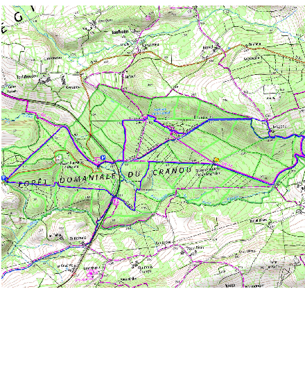 accs  la trace GPS de la randonne