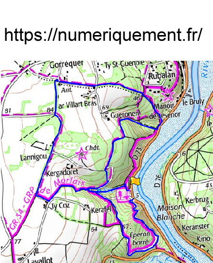 accs  la trace GPS de la randonne