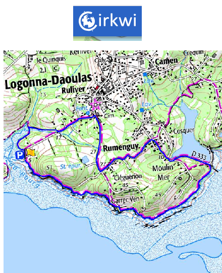 accs  la trace GPS de la randonne