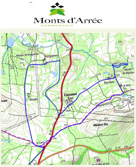 accs  la trace GPS de la randonne