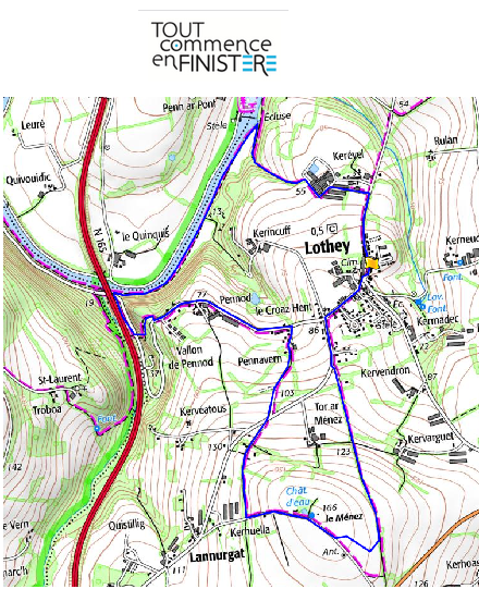 accs  la trace GPS de la randonne