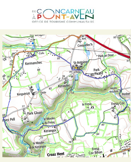 accs  la trace GPS de la randonne