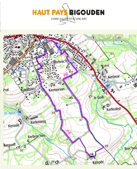 accs  la trace GPS de la randonne