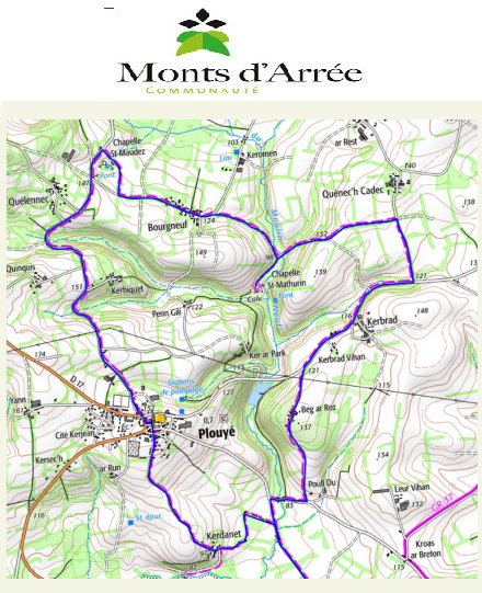 accs  la trace GPS de la randonne