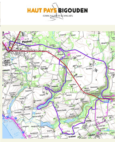 accs  la trace GPS de la randonne