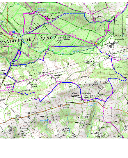 accs  la trace GPS de la randonne