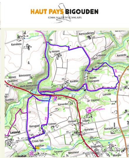 accs  la trace GPS de la randonne