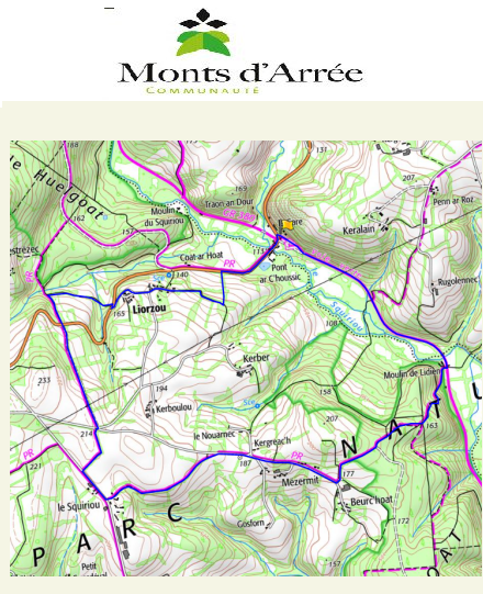 accs  la trace GPS de la randonne