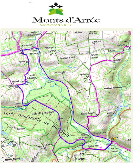 accs  la trace GPS de la randonne