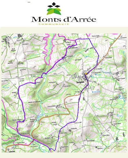 accs  la trace GPS de la randonne