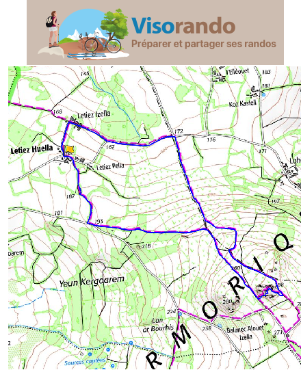 accs  la trace GPS de la randonne