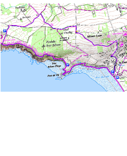 accs  la trace GPS de la randonne