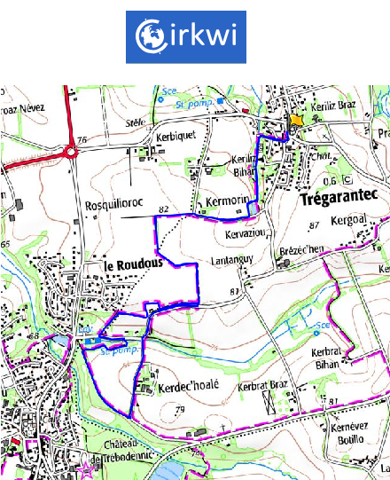 accs  la trace GPS de la randonne