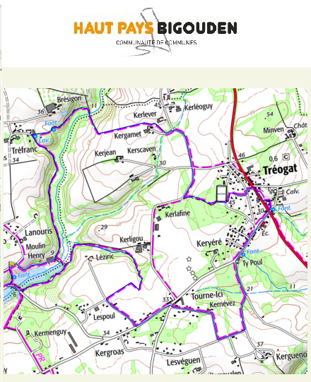 accs  la trace GPS de la randonne