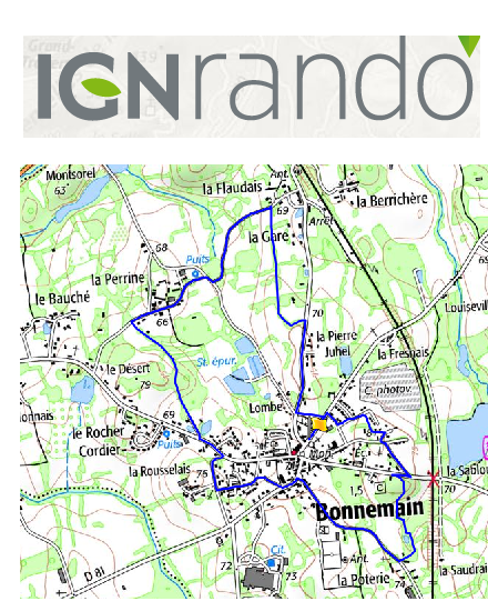 accs  la trace GPS de la randonne