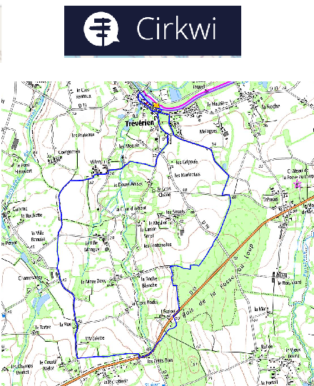 accs  la trace GPS de la randonne