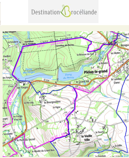 accs  la trace GPS de la randonne