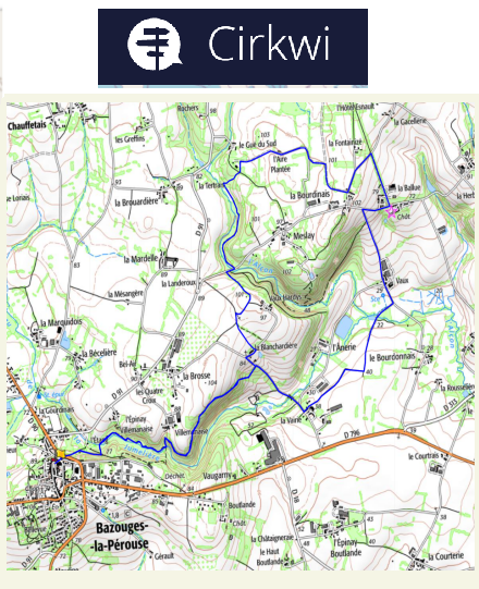 accs  la trace GPS de la randonne