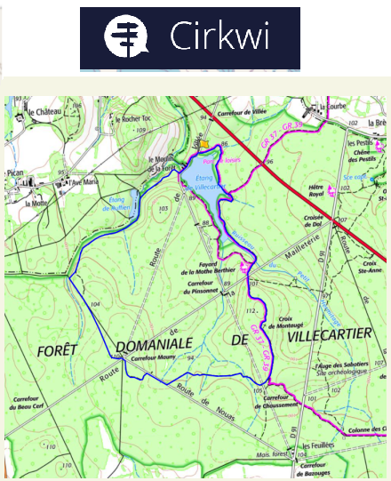 accs  la trace GPS de la randonne