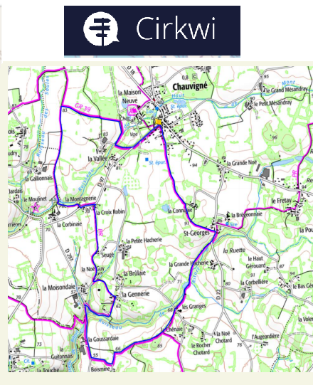 accs  la trace GPS de la randonne