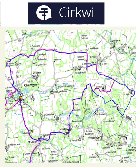 accs  la trace GPS de la randonne