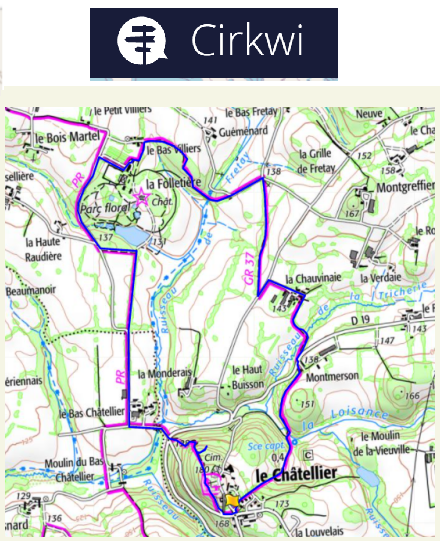 accs  la trace GPS de la randonne