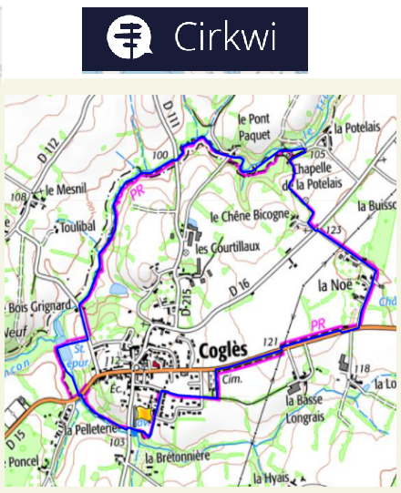 accs  la trace GPS de la randonne