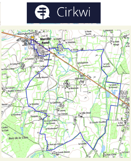 accs  la trace GPS de la randonne