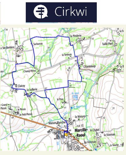 accs  la trace GPS de la randonne