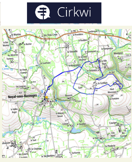 accs  la trace GPS de la randonne