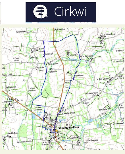 accs  la trace GPS de la randonne